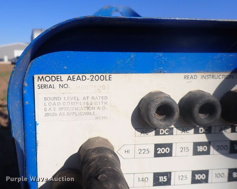 image for item DQ3018 Miller AEAD-200LE  welder/generator