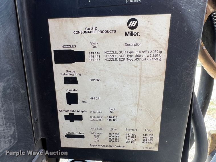 image for item IA9189 Miller Millermatic 250  welder