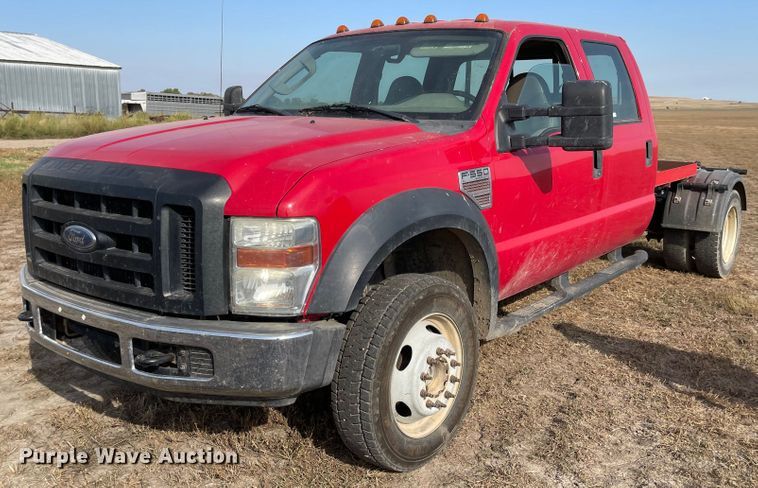 image for item JD9329 2008 Ford F550 Super Duty XL  Crew Cab truck cab and chassis