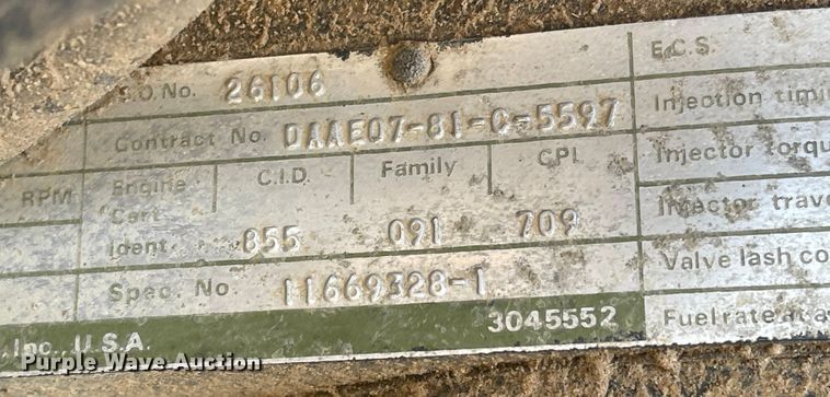 image for item JD9331 1987 Am General M925  bale bed truck