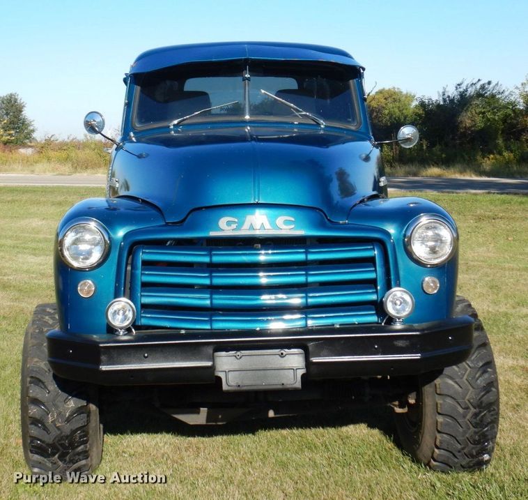 image for item JL9948 1952 GMC  pickup truck body with 1978 Chevrolet K20 chassis