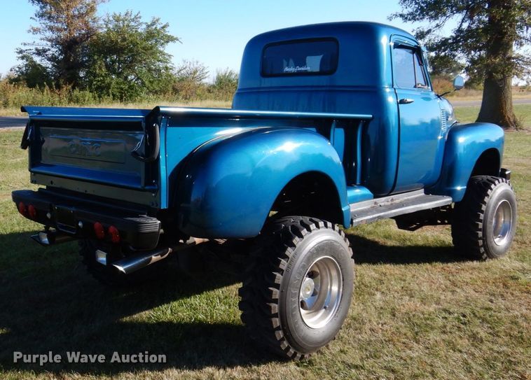 image for item JL9948 1952 GMC  pickup truck body with 1978 Chevrolet K20 chassis