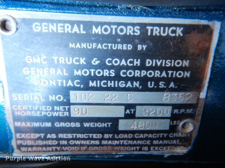 image for item JL9948 1952 GMC  pickup truck body with 1978 Chevrolet K20 chassis