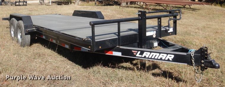 image for item KO9923 2018 Lamar  tilt deck equipment trailer