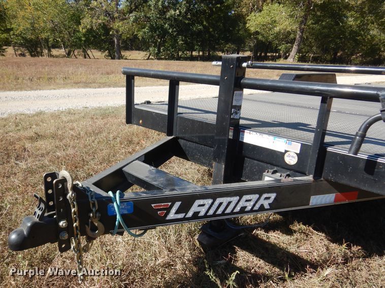 image for item KO9923 2018 Lamar  tilt deck equipment trailer