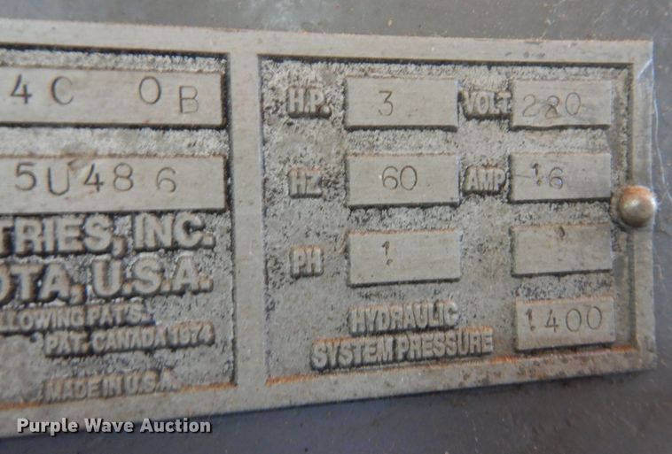 image for item KO9985 Scotchman 4014C  hydraulic punch press