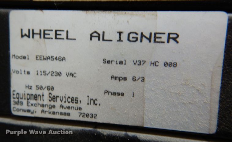 image for item KW9446 John Bean Visualiner  Computer wheel alignment machine