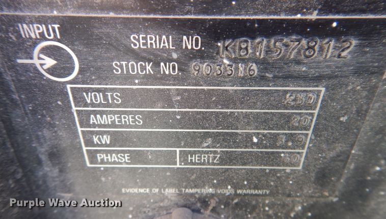 image for item KW9449 Miller Millermatic 120  welder/generator