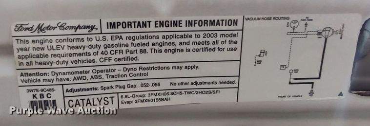 image for item LK9897 2003 Ford F350 Super Duty  fiber optic splicing truck