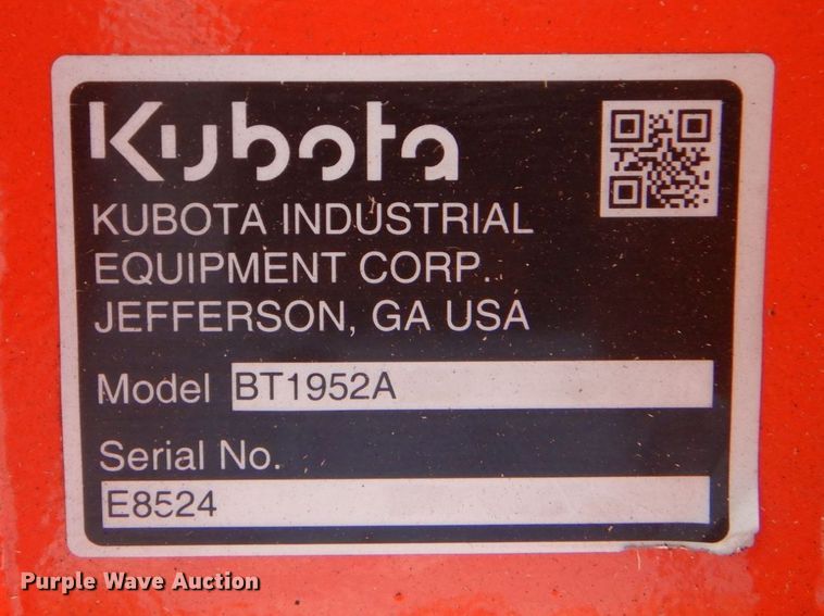 image for item LS9813 Kubota BT1952A  mini excavator bucket