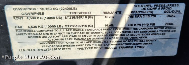 image for item MK9379 2015 PJ Trailers  equipment trailer