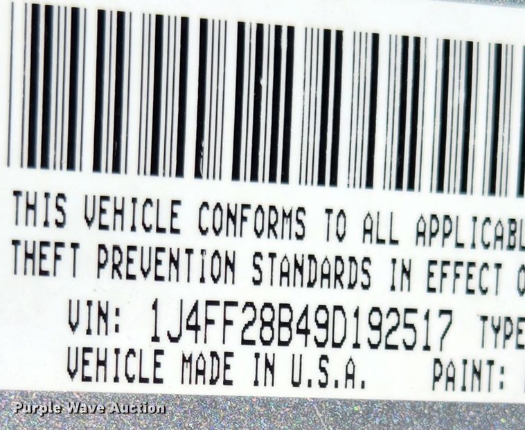 image for item MK9396 2009 Jeep Patriot Sport  SUV