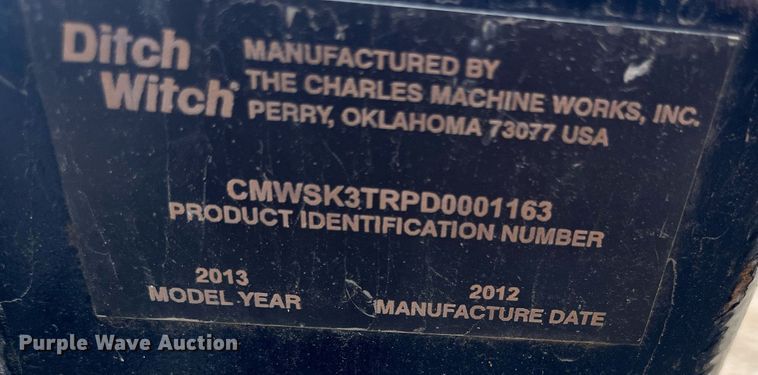 image for item MN9298 Ditch Witch  compact utility loader trencher