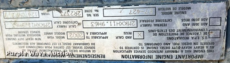 image for item MN9349 2002 Mack E7  engine