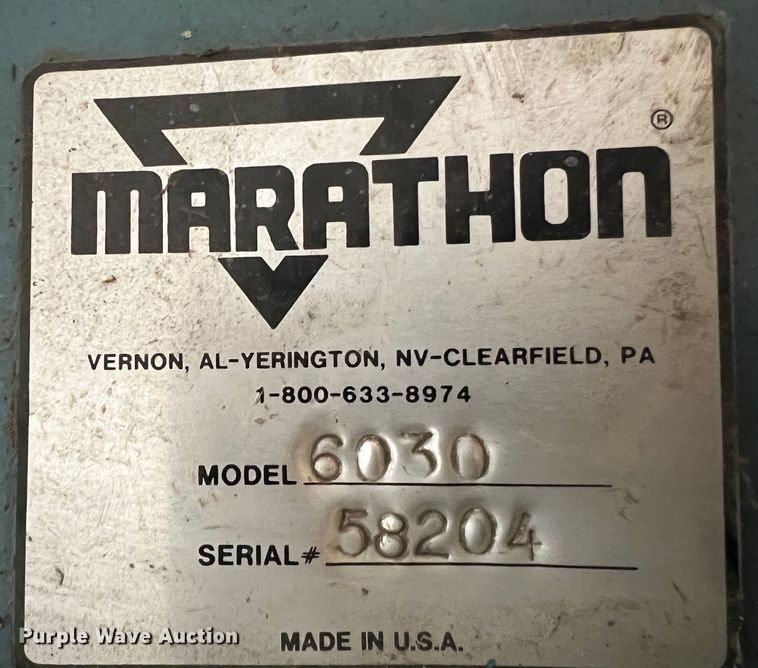 image for item MR9929 Marathon 6030  cardboard baler