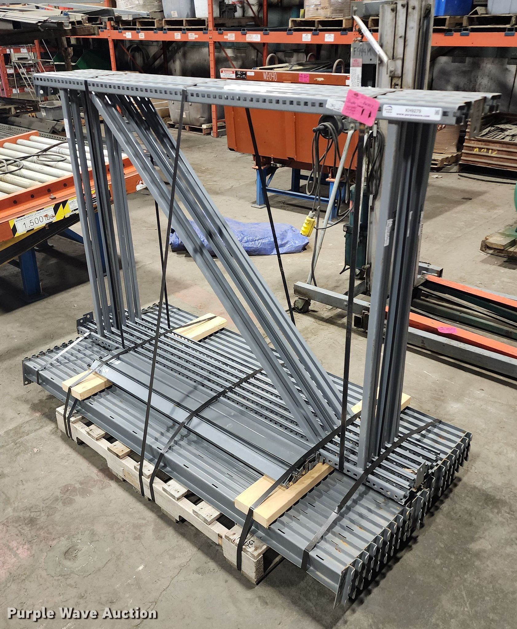 Pallet racking in Kansas City, MO Item KH9279 sold Purple Wave