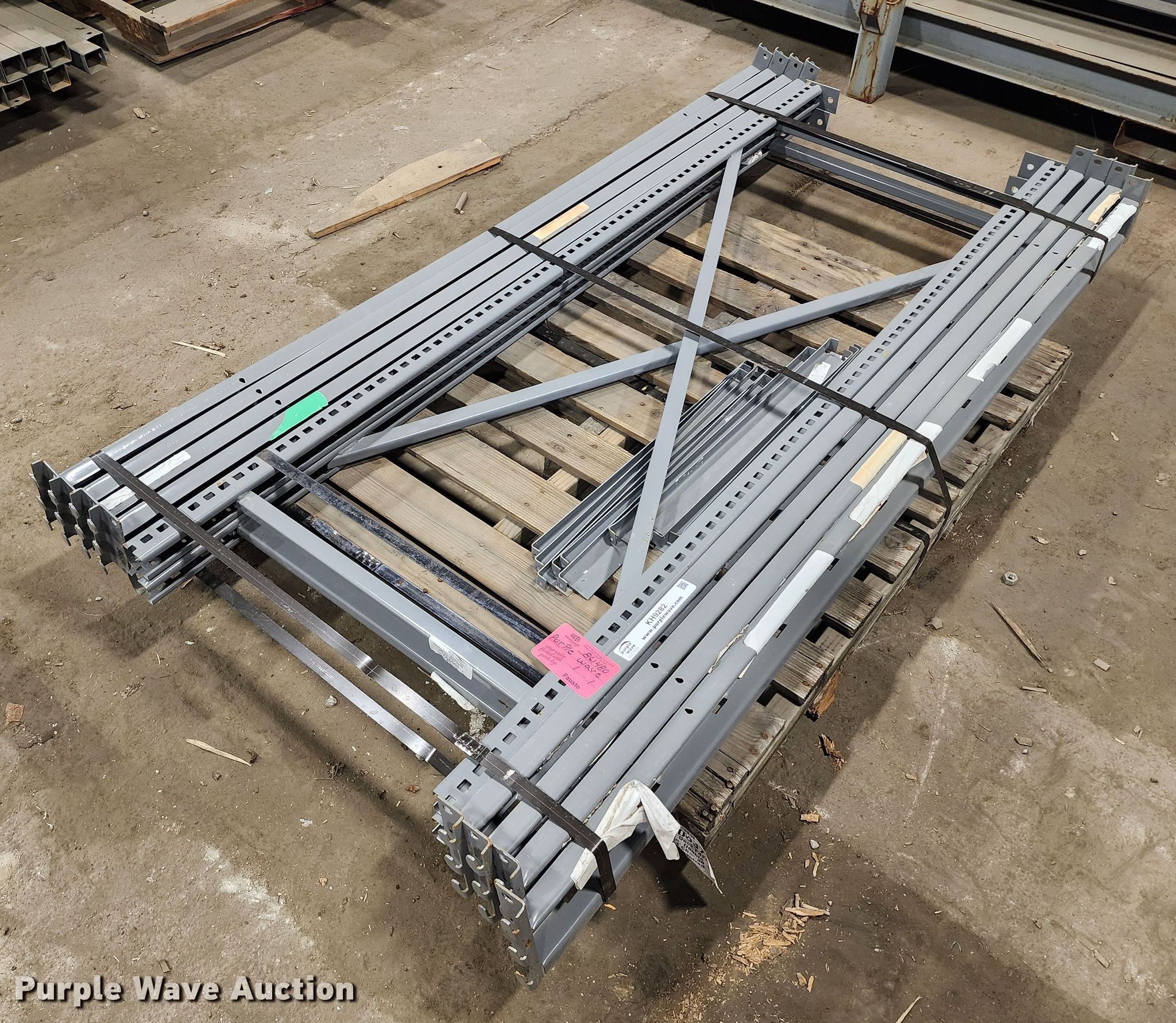 Pallet racking in Kansas City, MO Item KH9282 sold Purple Wave