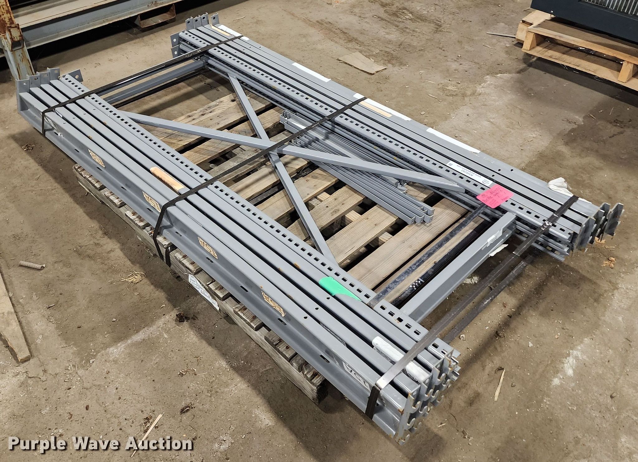 Pallet racking in Kansas City, MO Item KH9282 sold Purple Wave