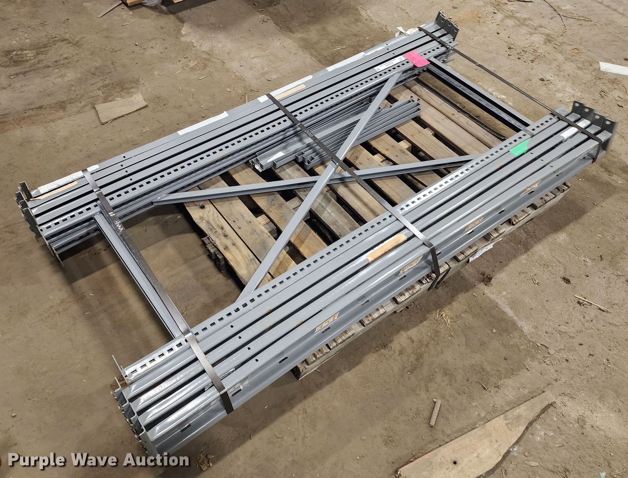 Pallet racking in Kansas City, MO Item KH9282 sold Purple Wave