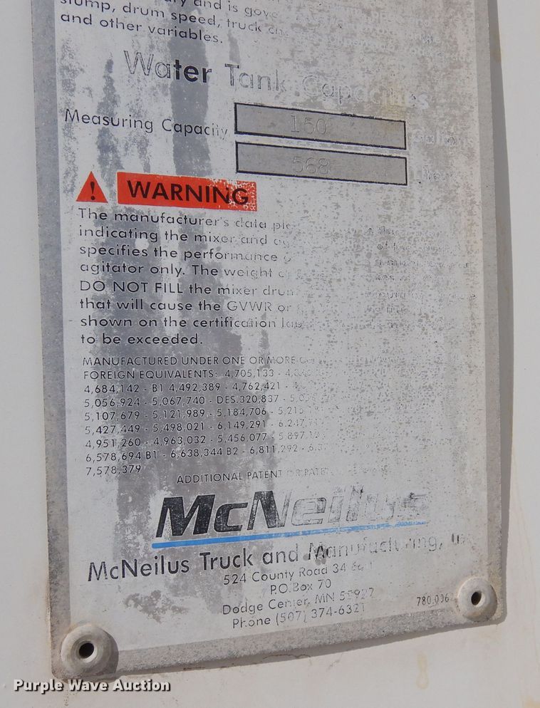 image for item DF8124 2001 Kenworth W900  ready mix truck