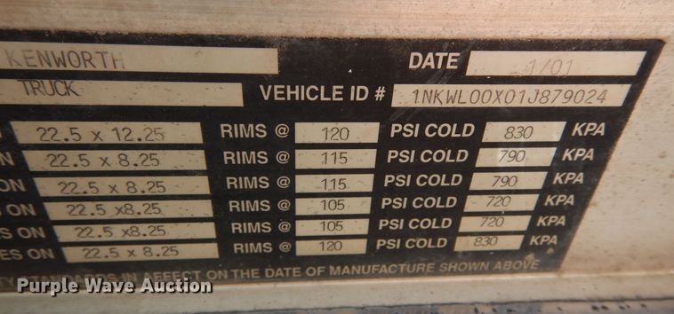 image for item DF8127 2001 Kenworth W900  ready mix truck