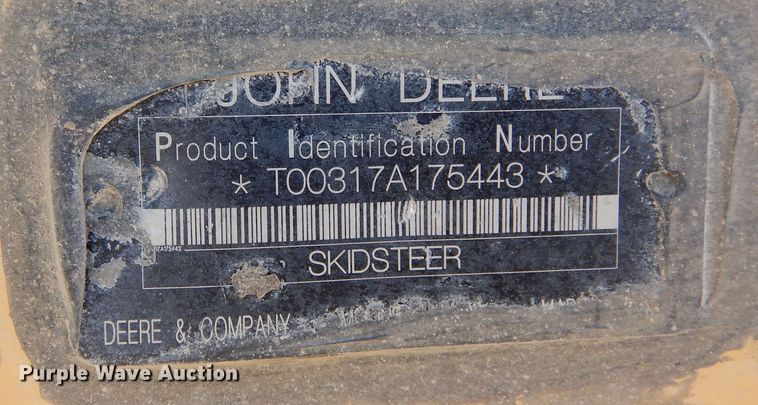 image for item DF8135 2009 John Deere 317  skid steer loader