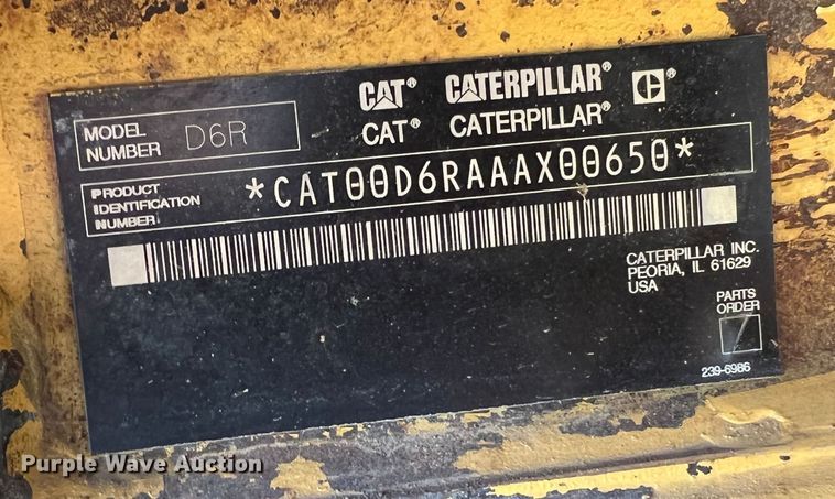 image for item DO8770 2004 Caterpillar D6R XL Series II  dozer