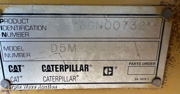 image for item DO8777 1997 Caterpillar D5M XL  dozer