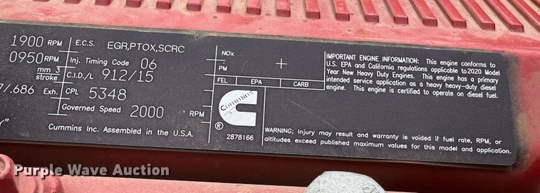 image for item DO8783 2021 Peterbilt 389  Figure 8 fiber optic reel truck