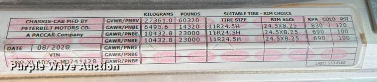 image for item DO8783 2021 Peterbilt 389  Figure 8 fiber optic reel truck