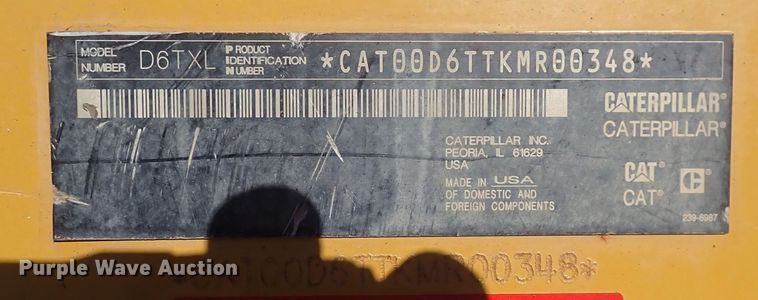 image for item DQ4873 2015 Caterpillar D6T XL  dozer