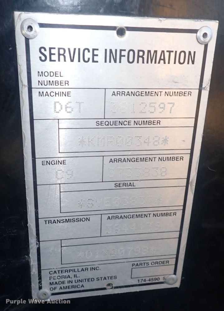 image for item DQ4873 2015 Caterpillar D6T XL  dozer