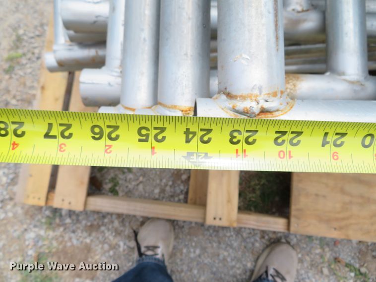 image for item DR0136 Approximately 495 shop built temporary fence stands