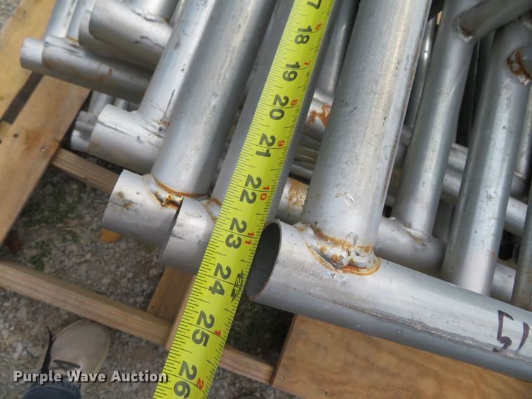 image for item DR0136 Approximately 495 shop built temporary fence stands