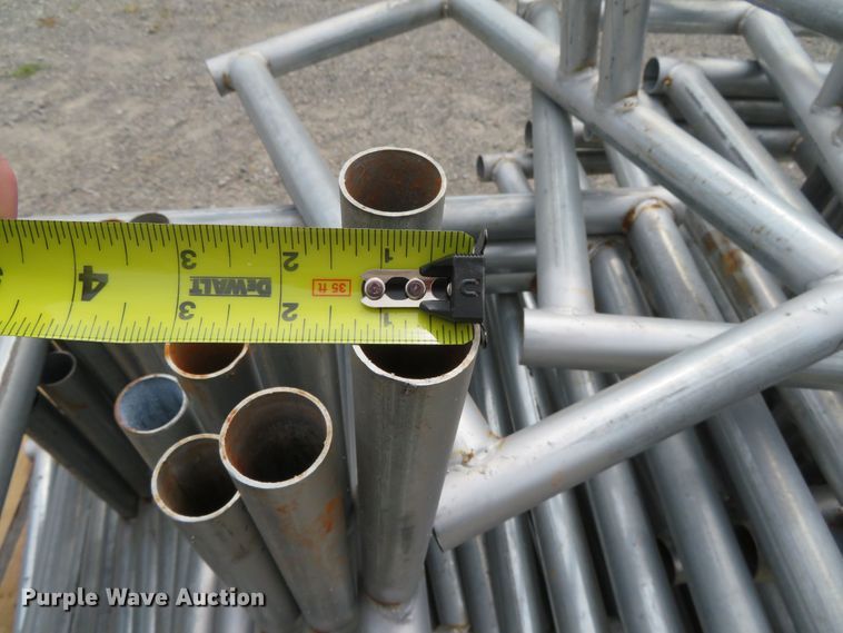 image for item DR0136 Approximately 495 shop built temporary fence stands