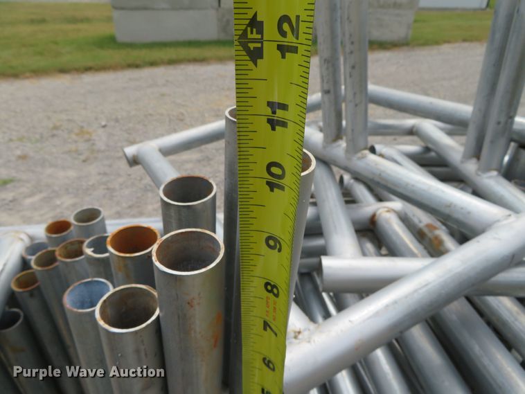 image for item DR0136 Approximately 495 shop built temporary fence stands