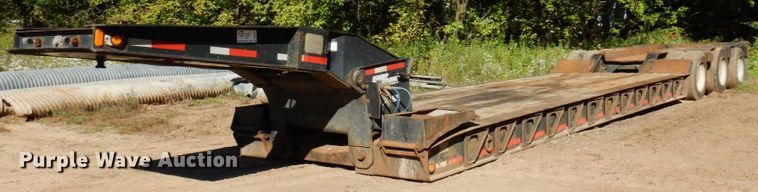 image for item DR0547 1989 Eager Beaver 60GSL  lowboy equipment trailer