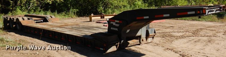 image for item DR0547 1989 Eager Beaver 60GSL  lowboy equipment trailer