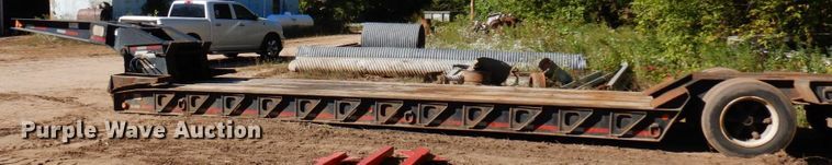 image for item DR0547 1989 Eager Beaver 60GSL  lowboy equipment trailer