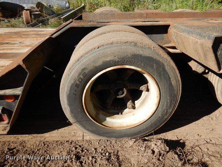 image for item DR0547 1989 Eager Beaver 60GSL  lowboy equipment trailer