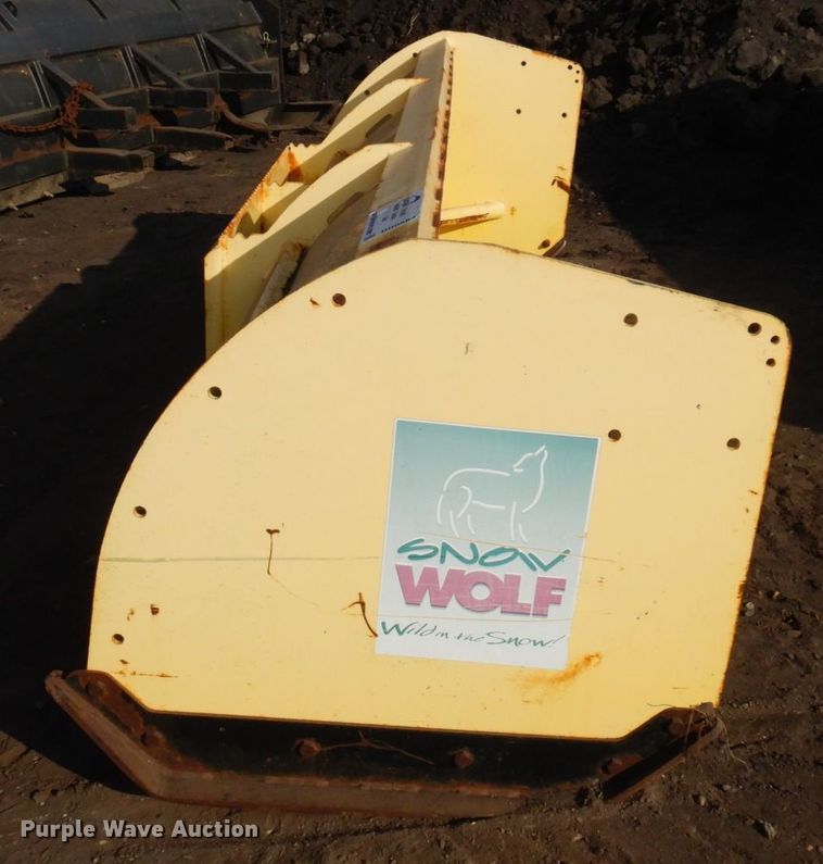 image for item DR0564 Snow Wolf  120"W skid steer snow pusher