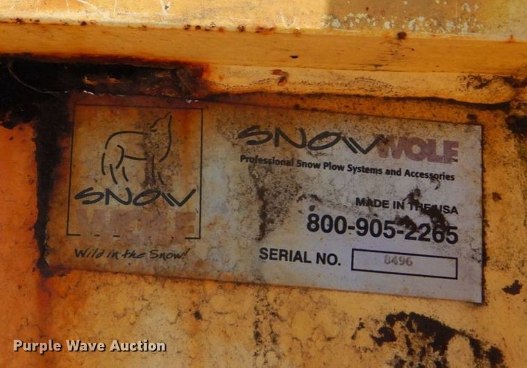 image for item DR0564 Snow Wolf  120"W skid steer snow pusher