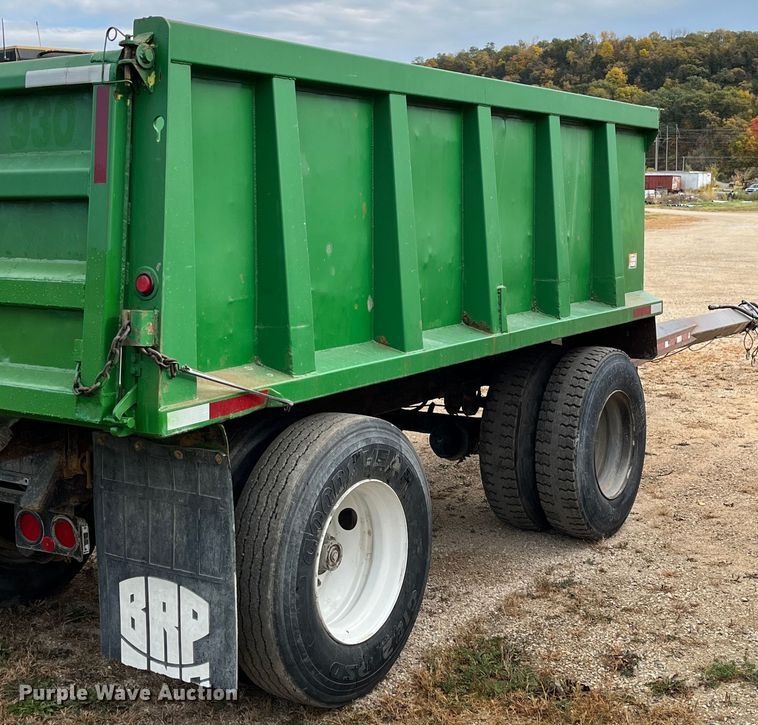 image for item DS8235 2000 Brady  end dump pup trailer