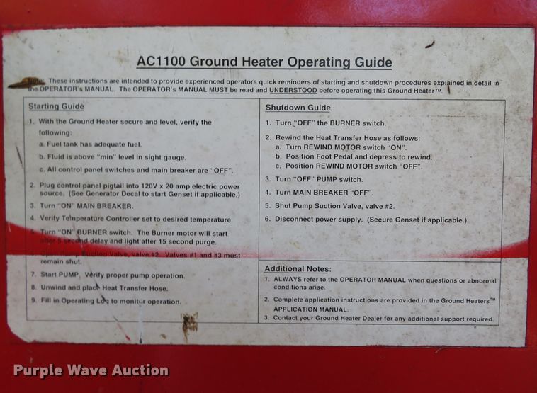 image for item FB9814 (2) Ground Heaters Inc. ground heaters