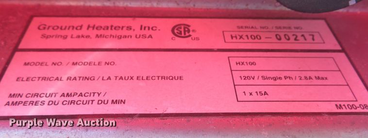 image for item FB9814 (2) Ground Heaters Inc. ground heaters