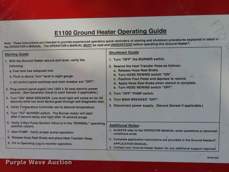 image for item FB9815 (2) Ground Heaters Inc. ground heaters