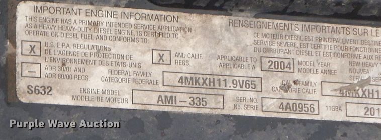 image for item HF9380 2004 Mack DM690S  roll-off container truck