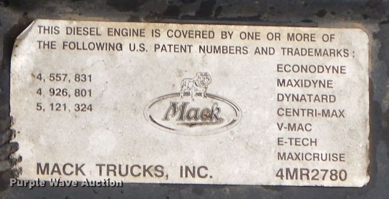 image for item HF9380 2004 Mack DM690S  roll-off container truck