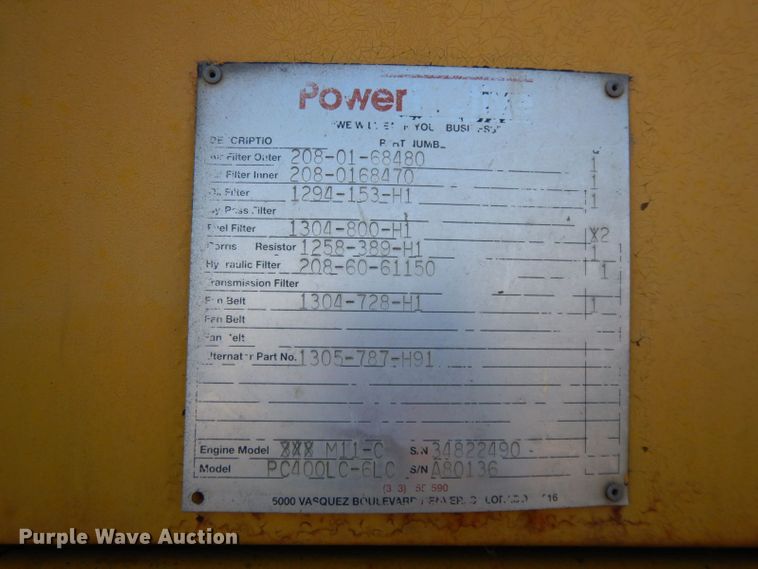 image for item HF9381 1996 Komatsu PC400LC  excavator