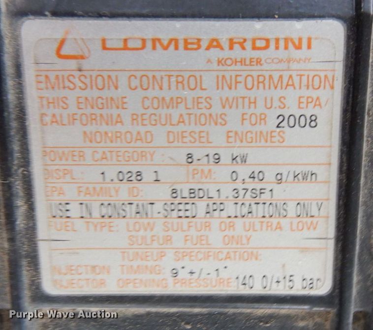 image for item JL9921 2009 Allmand NL7.5  light plant